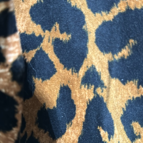 TALBOTS BLACK LABEL ANIMAL PRINT VELVET MIDI SKIRT BOHO HIP MOD TIMELESS SEXY 6 - Picture 5 of 6